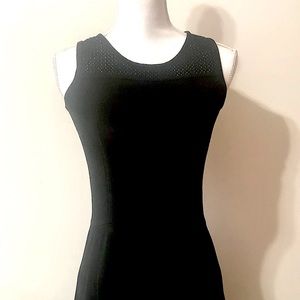 Cynthia Rowley Fit and Flare Perforated Midi LBD